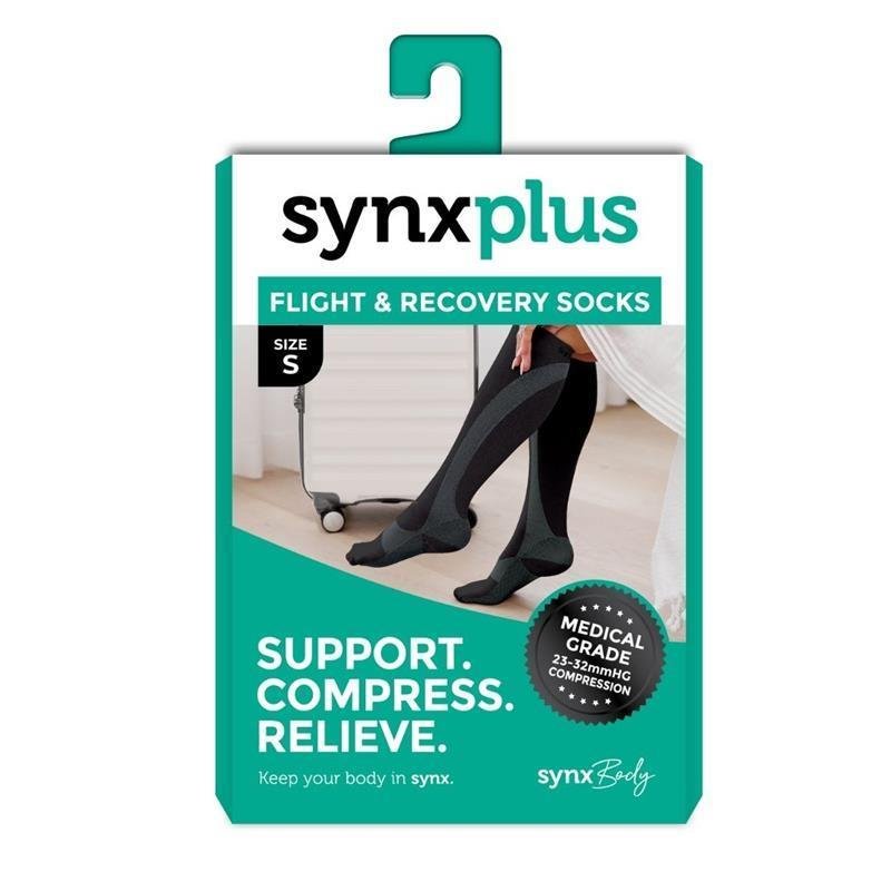 Synxplus 飞行与恢复压力袜 黑色 小号