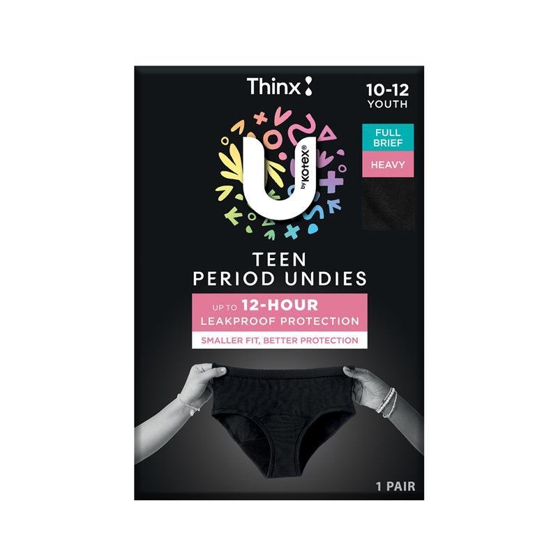 U by Kotex Thinx 少女经期内裤 Y10-12码 1条装