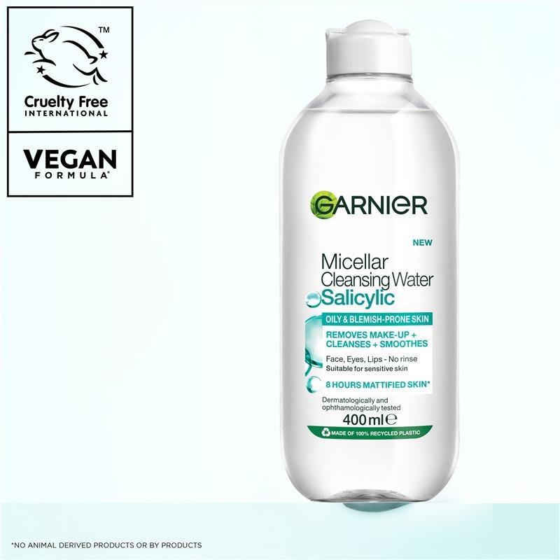 Garnier 卡尼尔 水杨酸卸妆洁颜水 400ml