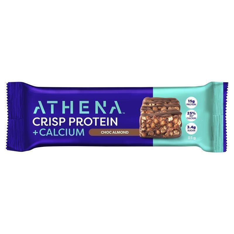 Athena 脆脆蛋白棒 巧克力杏仁味(含钙)55g