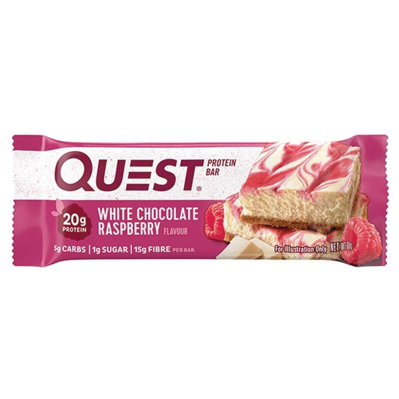 Quest 蛋白棒 白巧克力树莓味 60g