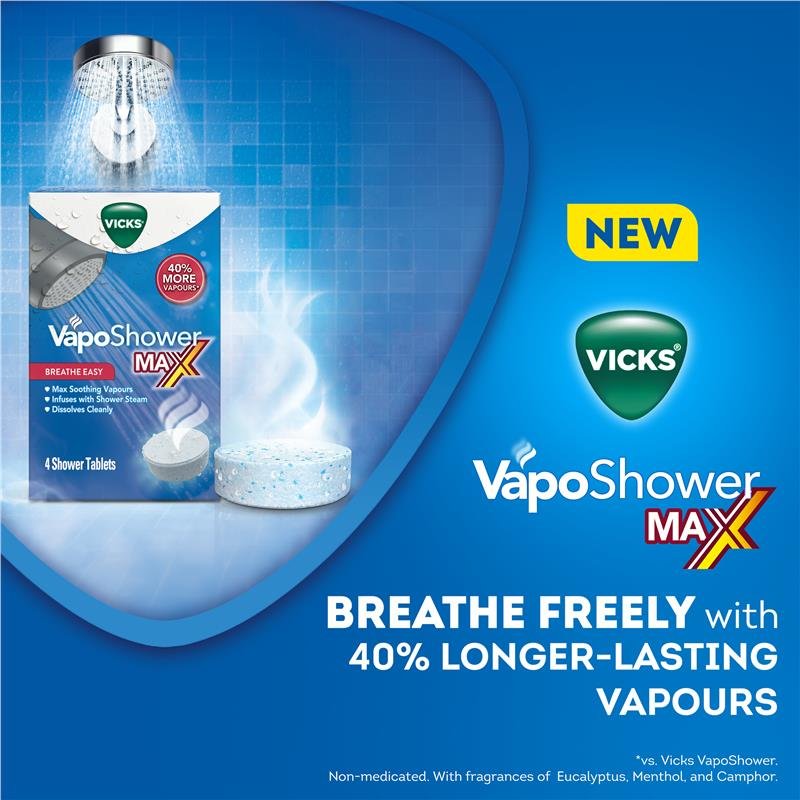 Vicks 薇克斯 淋浴蒸汽片 4片