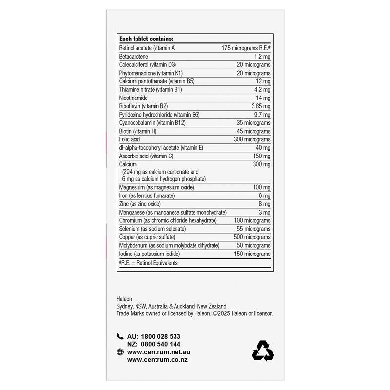 Centrum 善存 女性50+ 复合维生素 120片