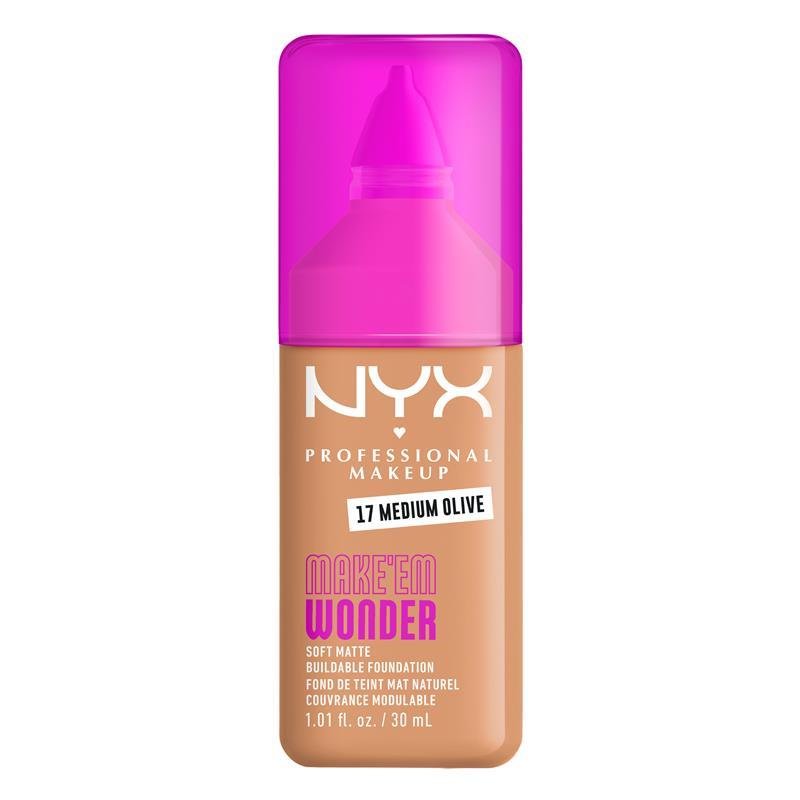NYX Make Em Wonder 粉底液 Medium Olive 1瓶