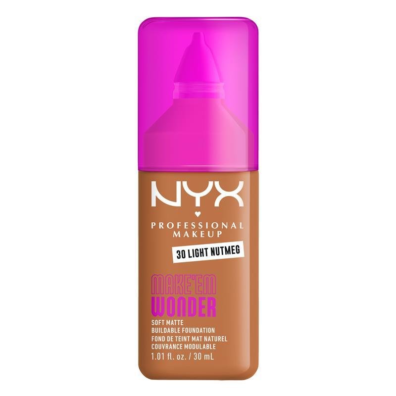 NYX Make Em Wonder 粉底液 Light Nutmeg 1瓶