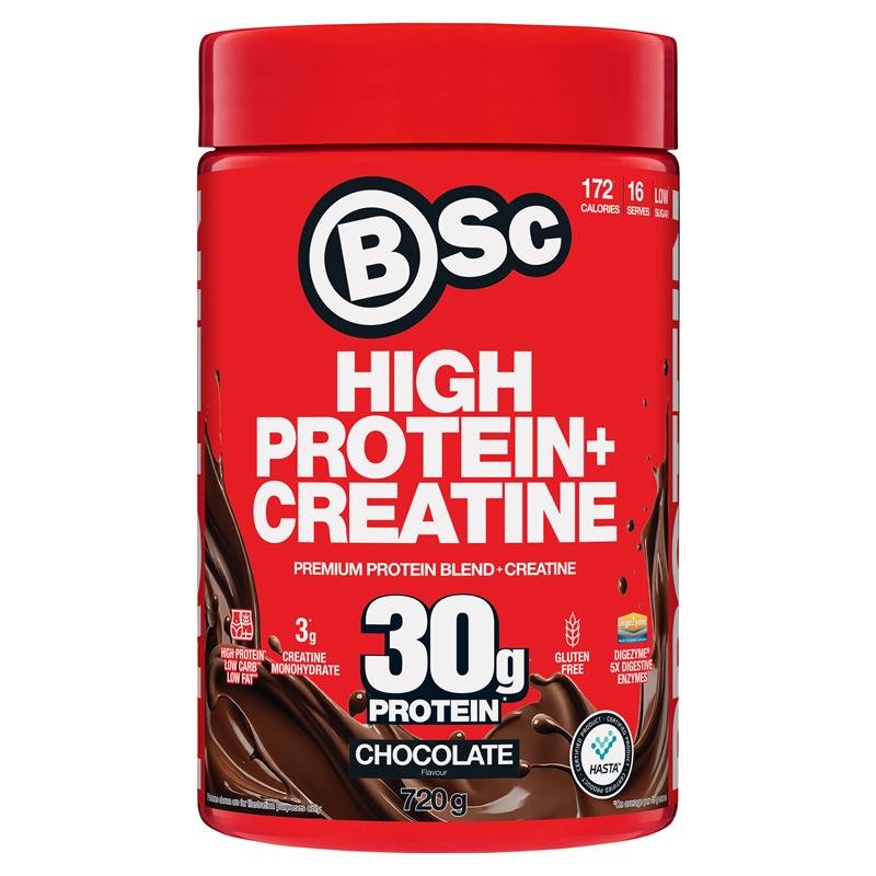 BSc 高蛋白+肌酸粉 巧克力味 720g