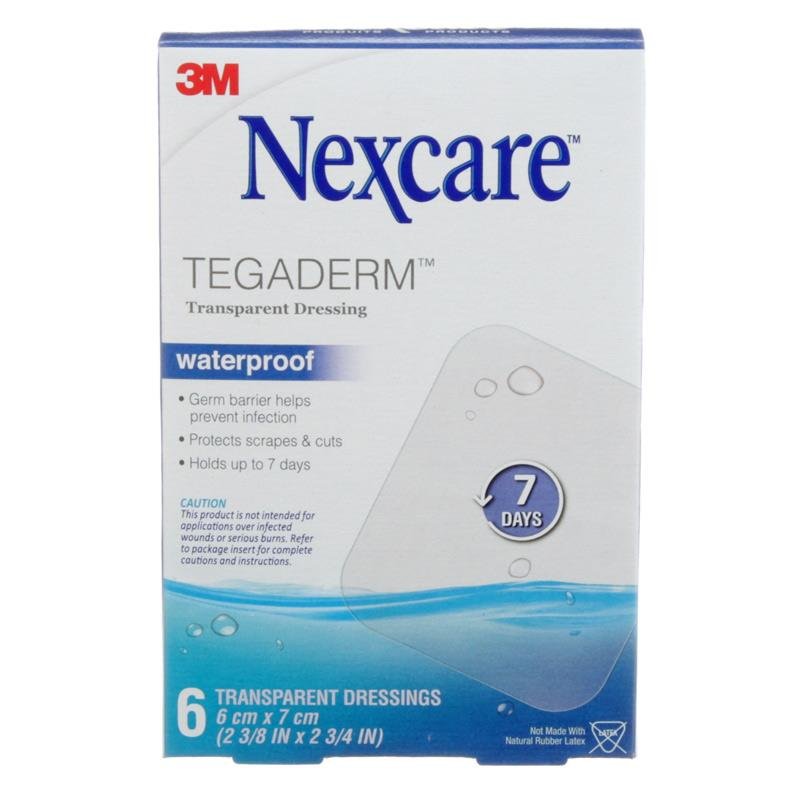 Nexcare Tegaderm Transparent Dressing 6cm x 7cm 6 Pack
