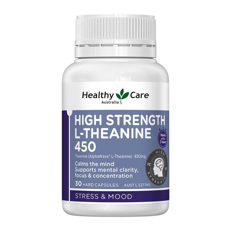 Healthy Care High Strength L-Theanine 450mg 30 Tablets
