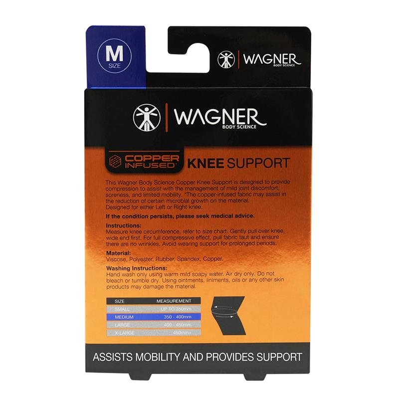 Wagner Body Science 铜纤维护膝 M码