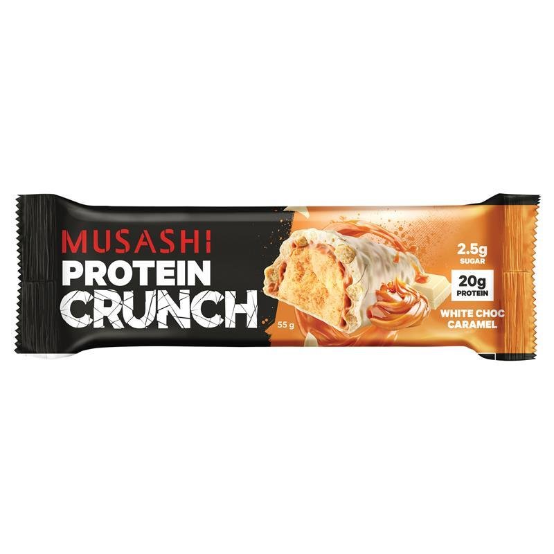 Musashi 蛋白棒 白巧克力焦糖味 55g