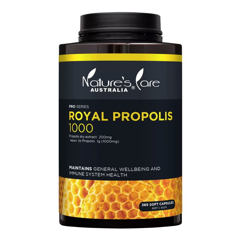 Nature's Care NC PRO 天然黑蜂胶胶囊1000 365粒