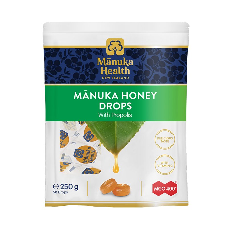 Manuka Health 蜜纽康 麦卢卡蜂蜜蜂胶润喉糖 58粒 250g