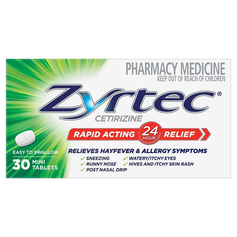 Zyrtec 仙特明抗过敏迷你片 30片