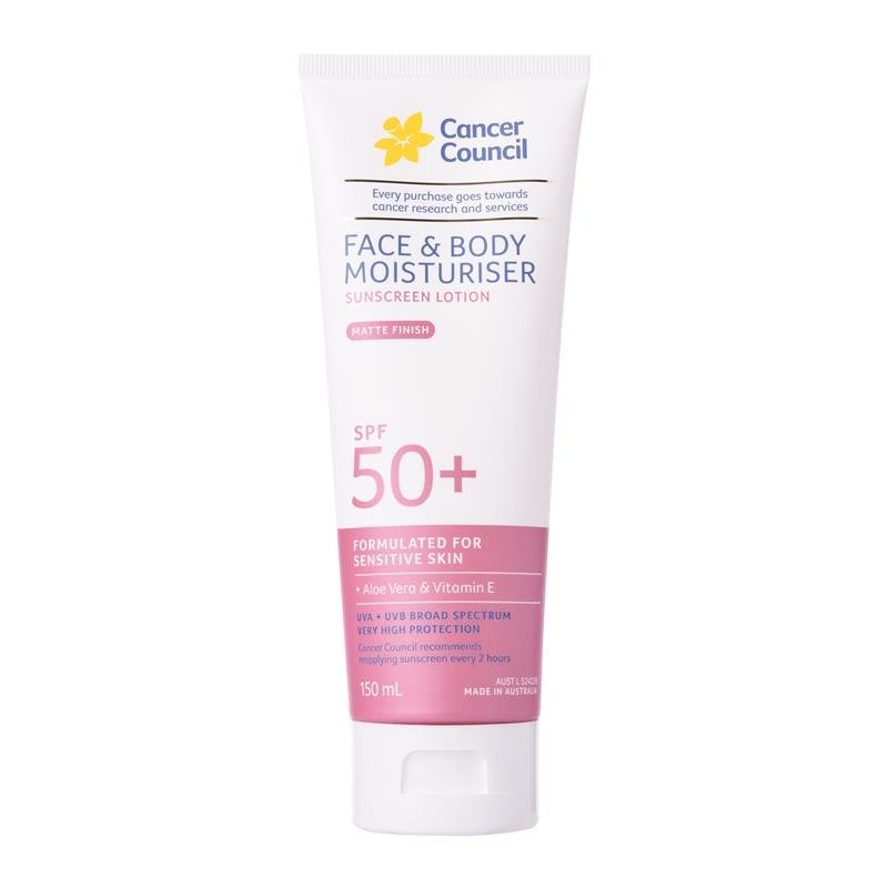 Cancer Council SPF50+ 面部身体保湿防晒霜 150ml