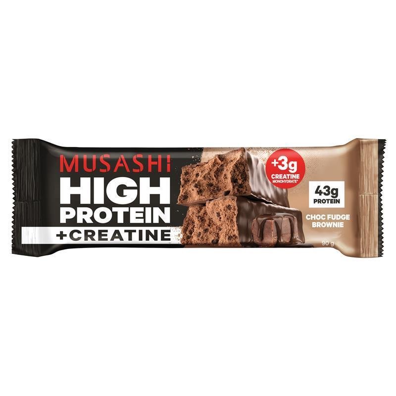 Musashi 武藏高蛋白+肌酸棒 巧克力布朗尼 90g