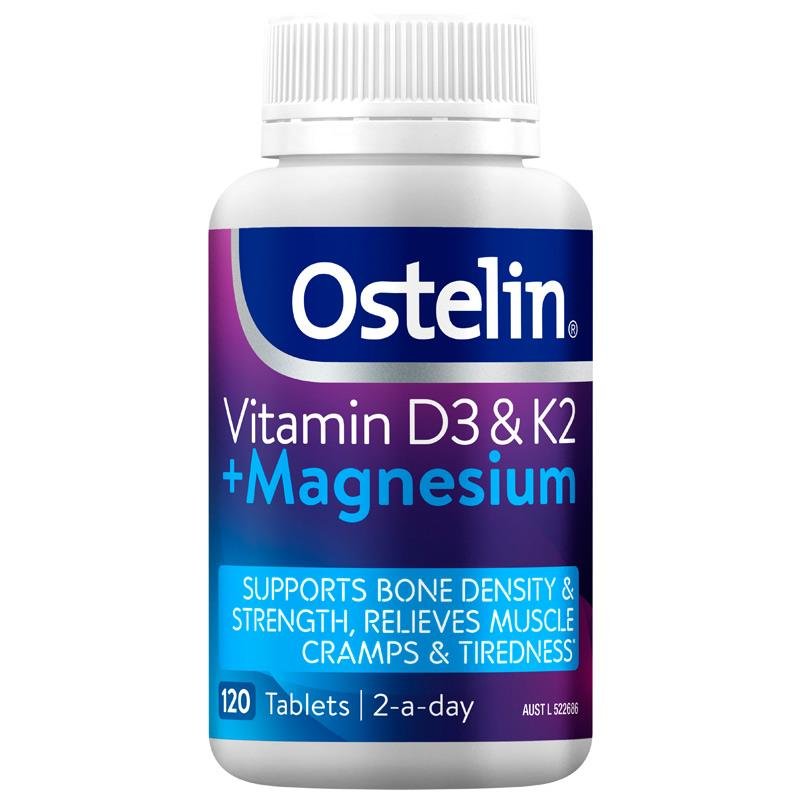 Ostelin 奥斯特林 维生素D3+K2+镁 120片