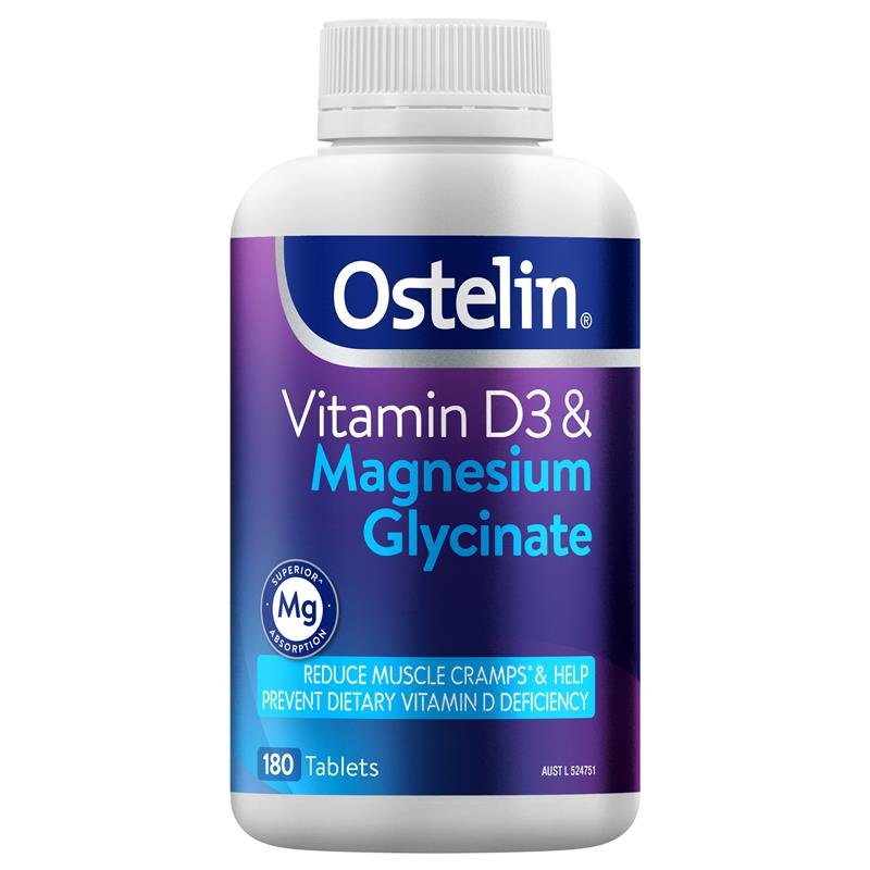 Ostelin 奥斯特林 维生素D3+甘氨酸镁 180片