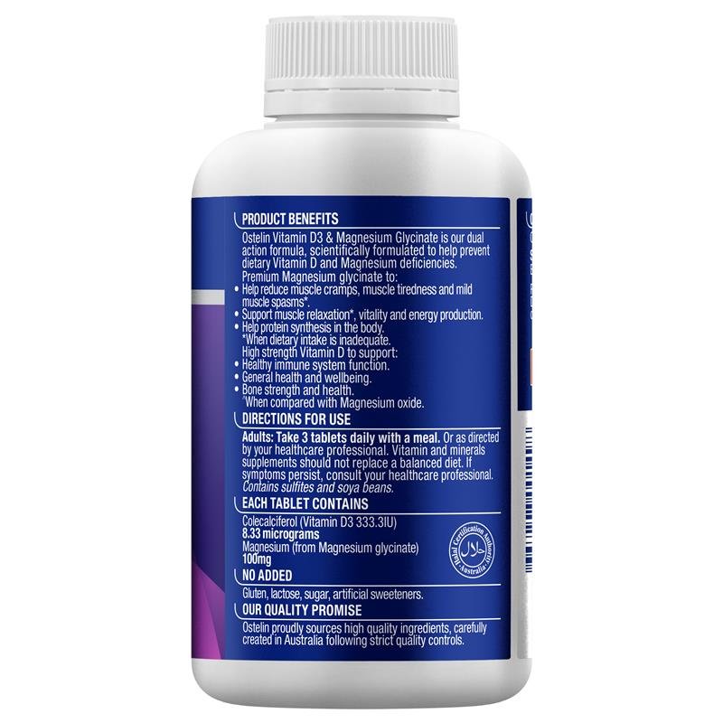 Ostelin 奥斯特林 维生素D3+甘氨酸镁 180片