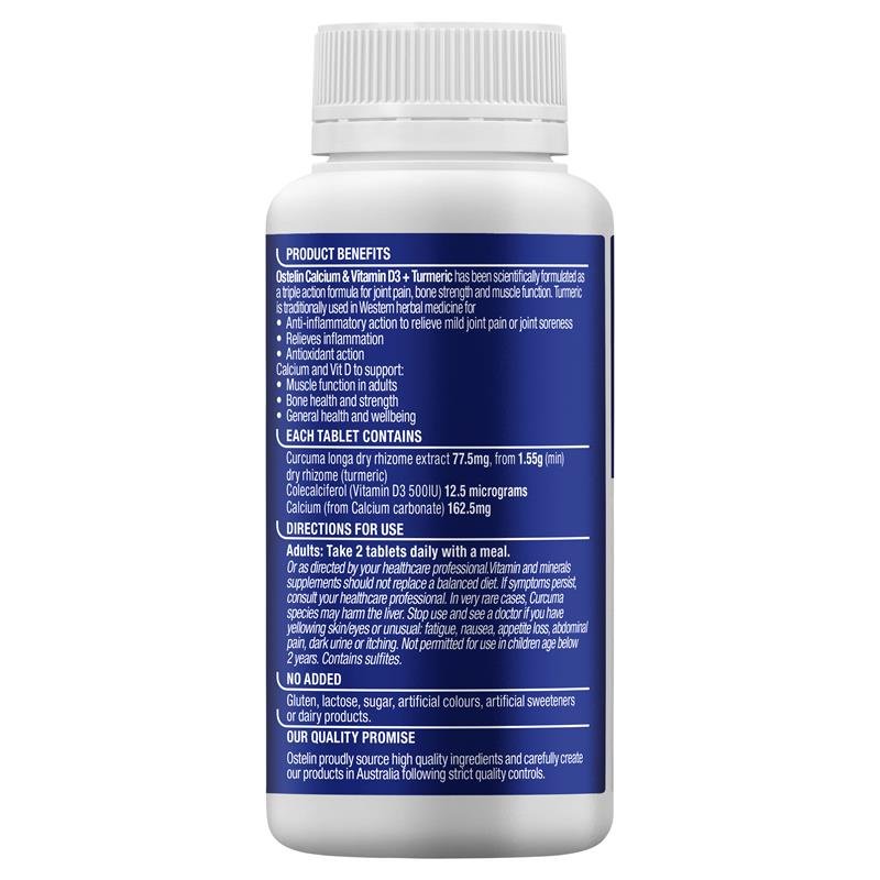 Ostelin 奥斯特林 钙+维生素D3+姜黄 200片