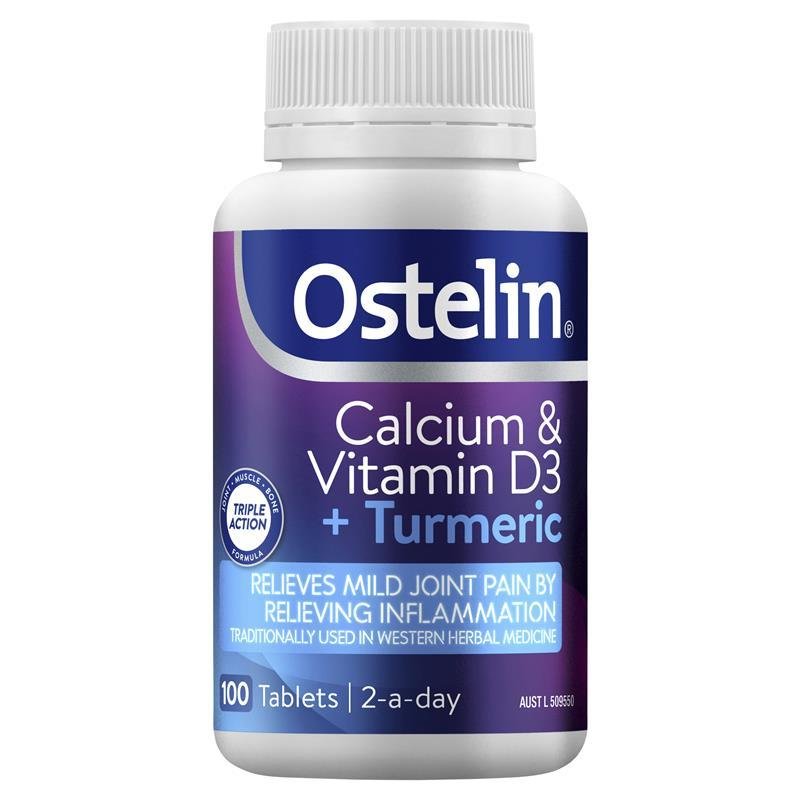 Ostelin 奥斯特林 钙+维生素D3+姜黄 100片