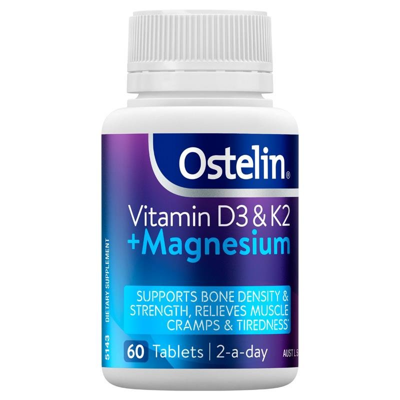 Ostelin 奥斯特林 维生素D3+K2+镁 60片