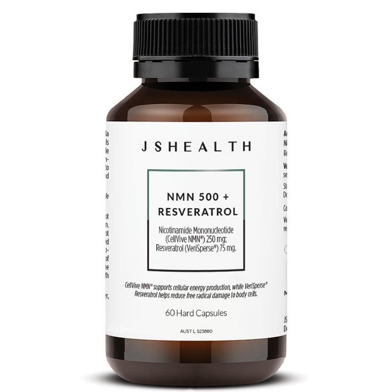 JSHealth NMN 500+白藜芦醇 60粒