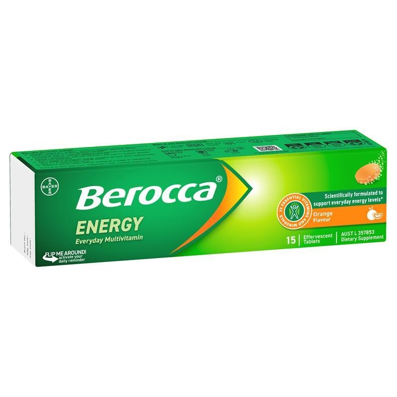 Berocca 力度伸能量泡腾片 橙味 15片