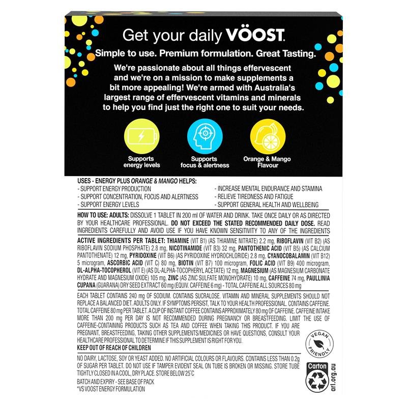 Voost 能量泡腾片 橙芒味 60片