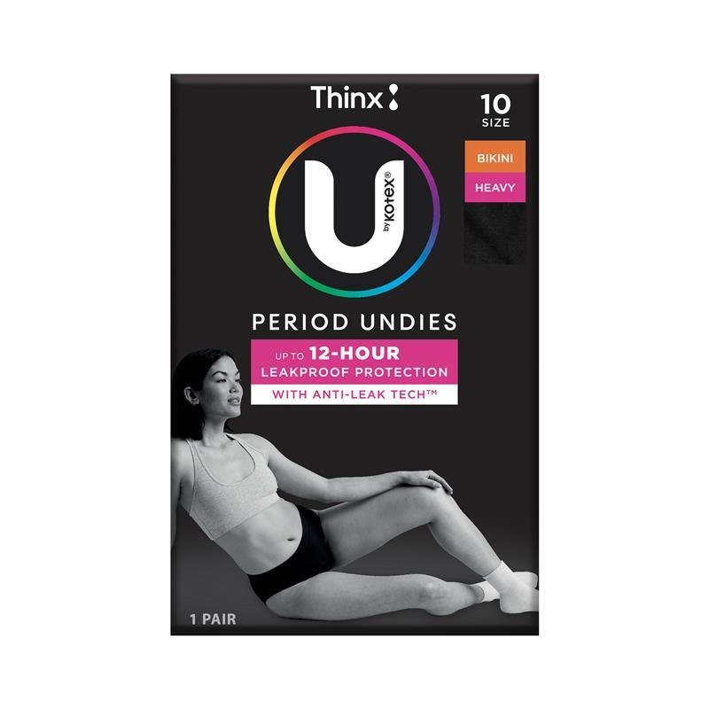 U by Kotex Thinx Period Undies Bikini Cut Size 10 1 Pack