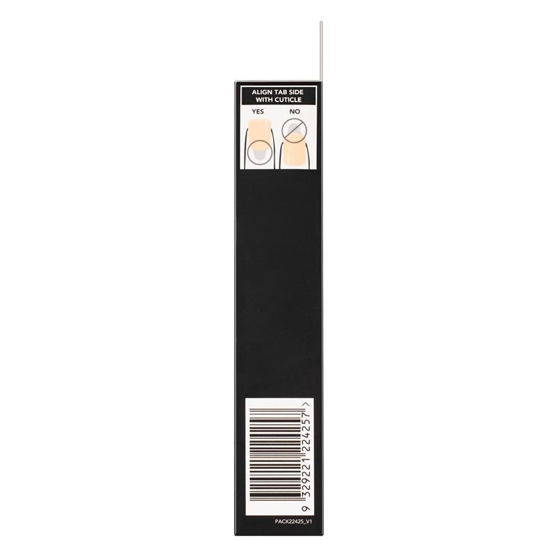 Glam By Manicare Glam Ready Pre-Glued Nails La Petite French 30 Pieces