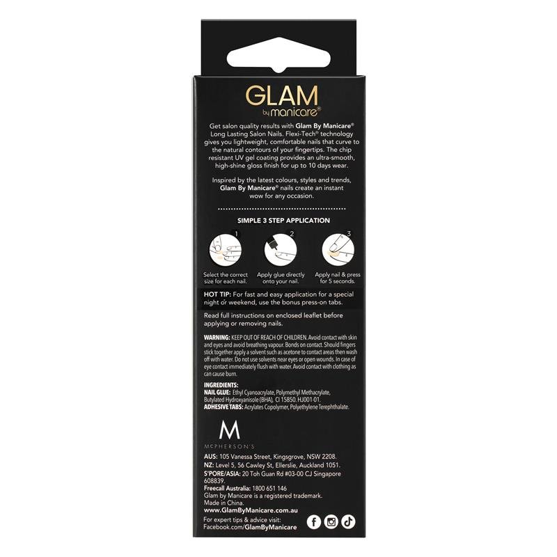 Glam By Manicare 穿戴甲 渐变中长杏仁形 套装