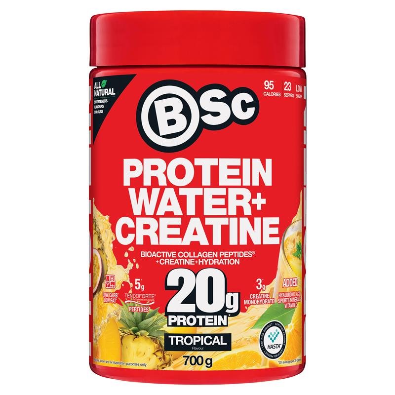 BSc 蛋白水+肌酸 冲饮粉 热带水果味 700g