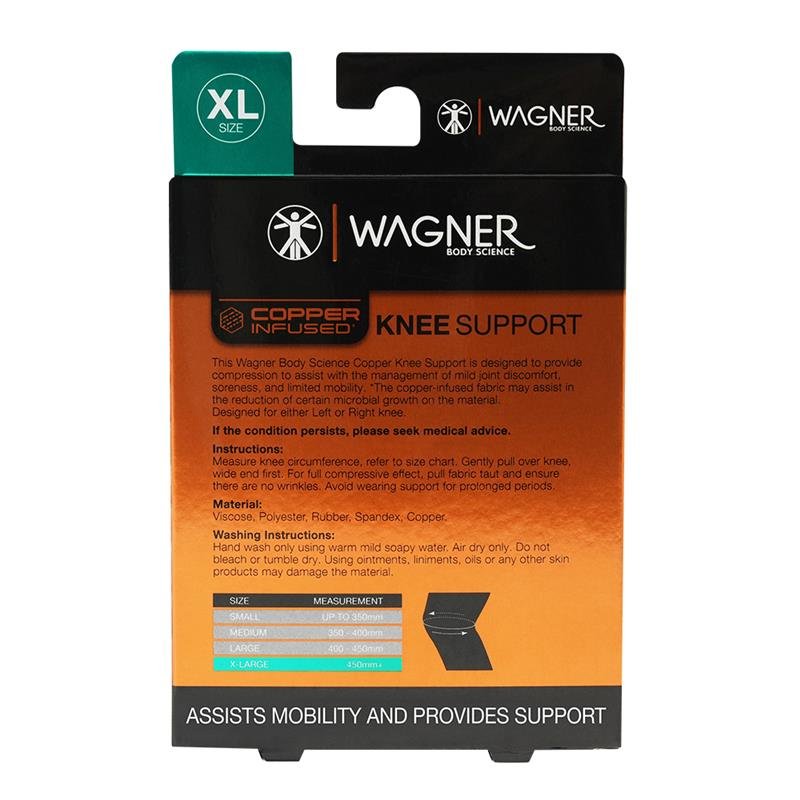 Wagner Body Science 铜纤维护膝 加大码