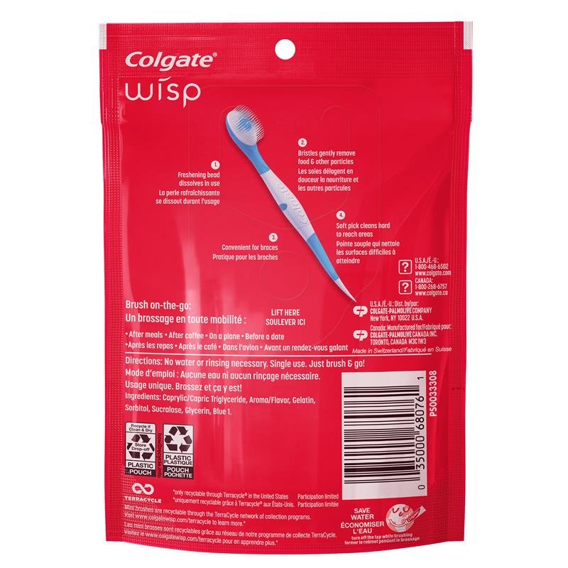 Colgate 高露洁 Wisp 便携一次性牙刷 薄荷 24支