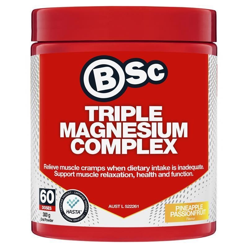 BSc 三重镁+维生素D3 菠萝百香果味 300g