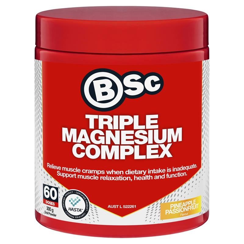 BSc 三重镁+维生素D3 菠萝百香果味 300g