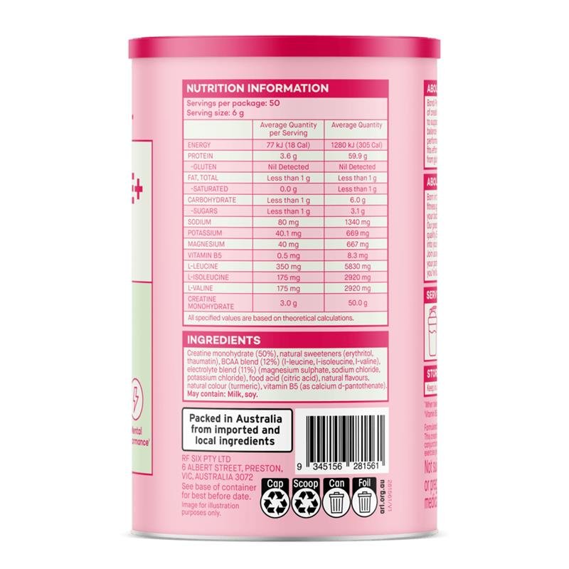 Bondi Protein Co. 肌酸粉 柠檬青柠味 270g
