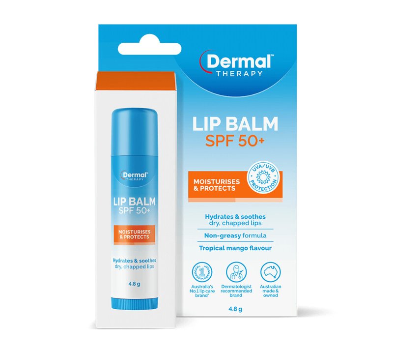 Dermal Therapy SPF50+ 防晒润唇膏棒 芒果味 4.8g