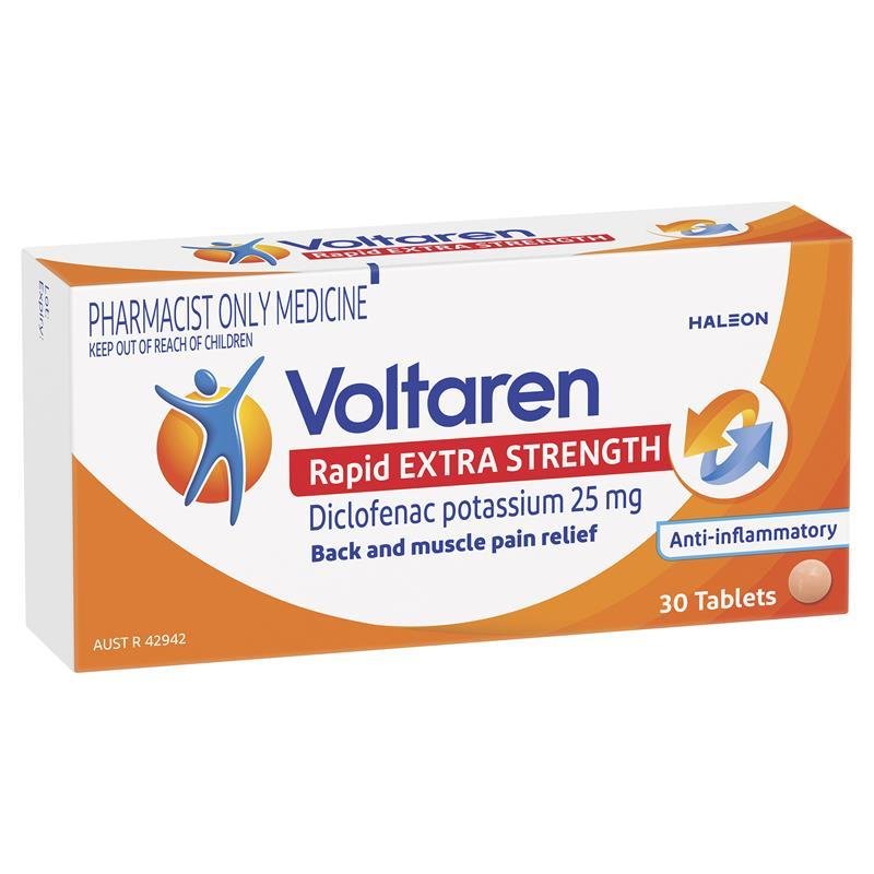 Voltaren Rapid 25mg Tablets 30 - Diclofenac (S3)