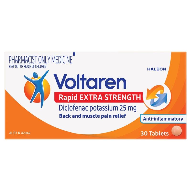 Voltaren Rapid 25mg Tablets 30 - Diclofenac (S3)