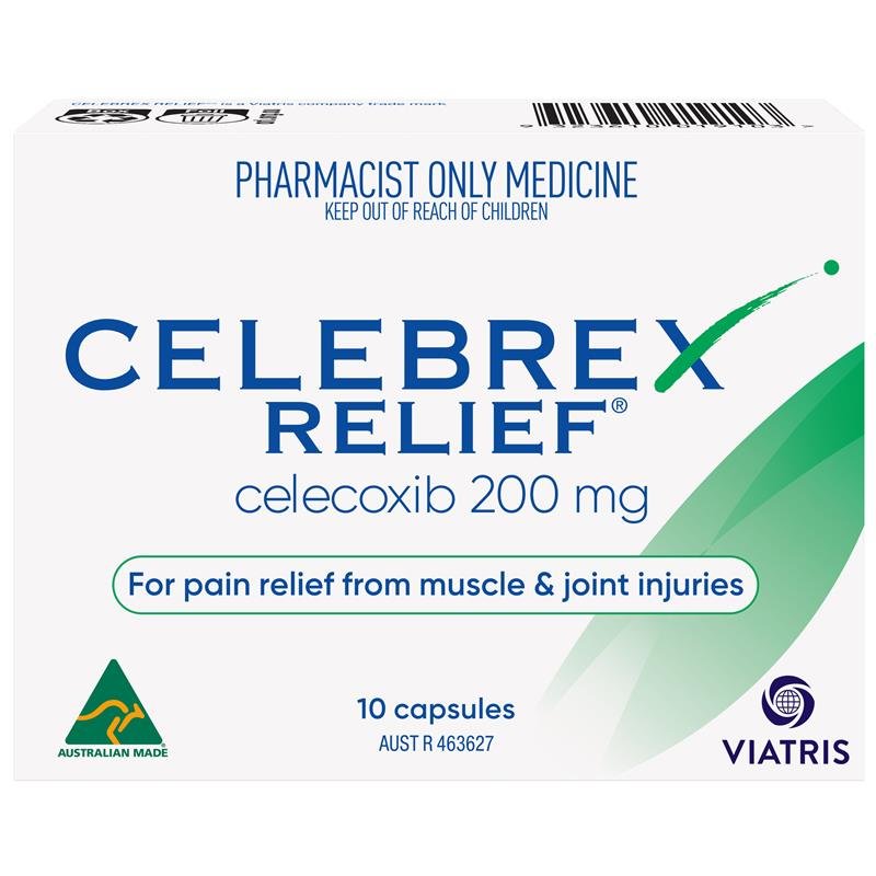 Celebrex Relief 200mg 10 Capsules