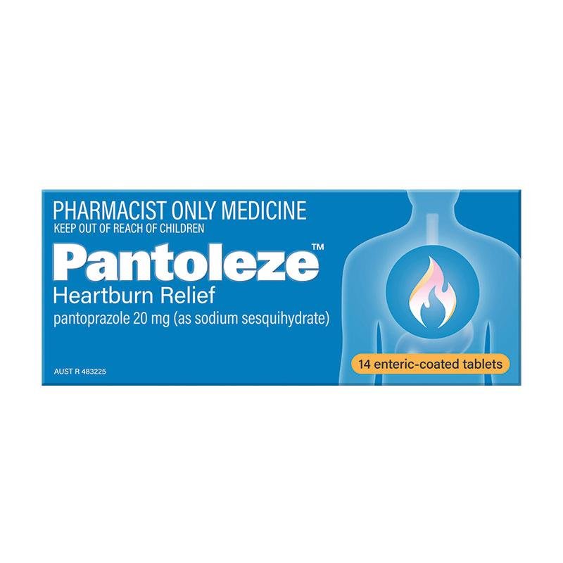 Pantoleze Heartburn Relief 20mg 14 Tablets