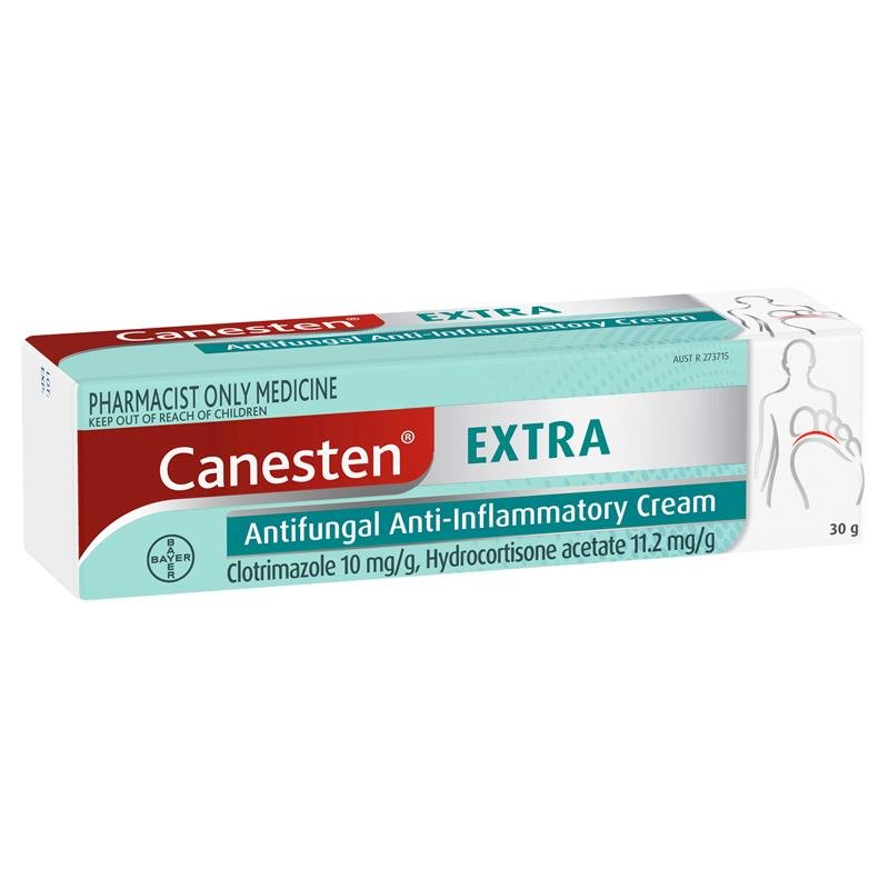 Canesten Extra 1% Cream  30g - Clotrimazole +  Hydrocortisone (S3)
