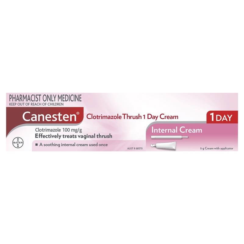Canesten 1 Day Thrush Treatment Internal Cream - Clotrimazole (S3)