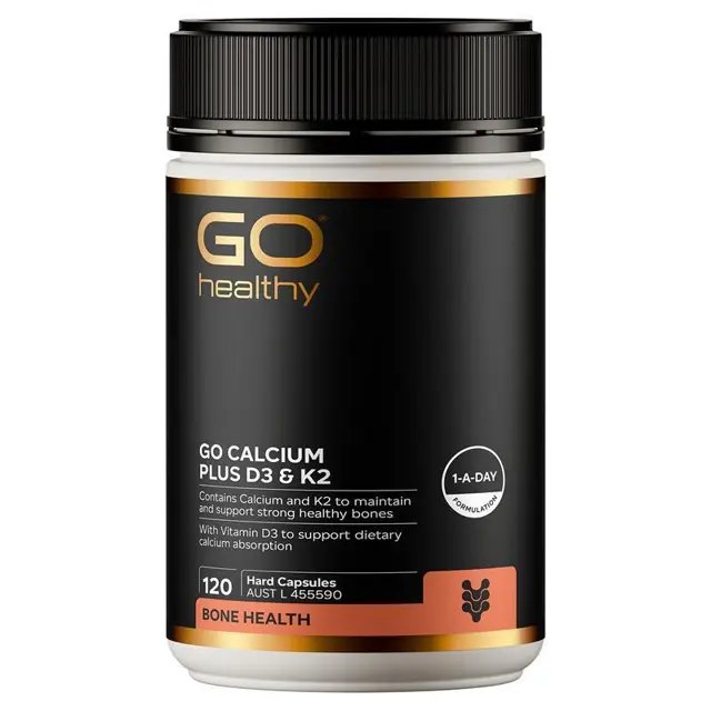 GO Healthy 钙+维生素D3&K2 120粒 