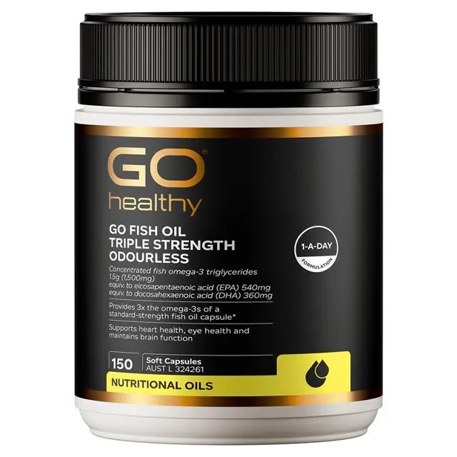 GO Healthy 三倍无腥味鱼油 150粒
