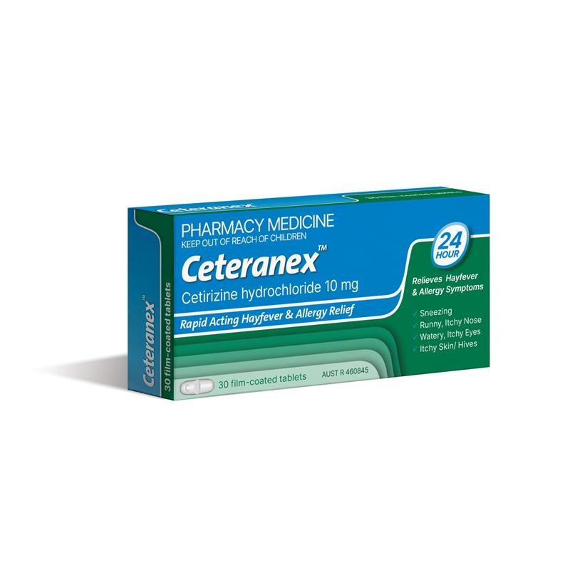 Ceteranex 西替利嗪抗过敏片 30片