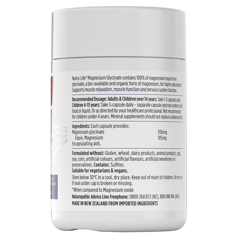 Nutra-Life 纽乐甘氨酸镁胶囊 60粒