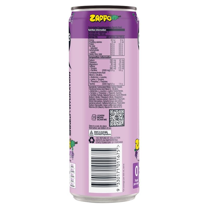 BSc 燃脂补水饮料 Zappo 酸葡萄味 355ml
