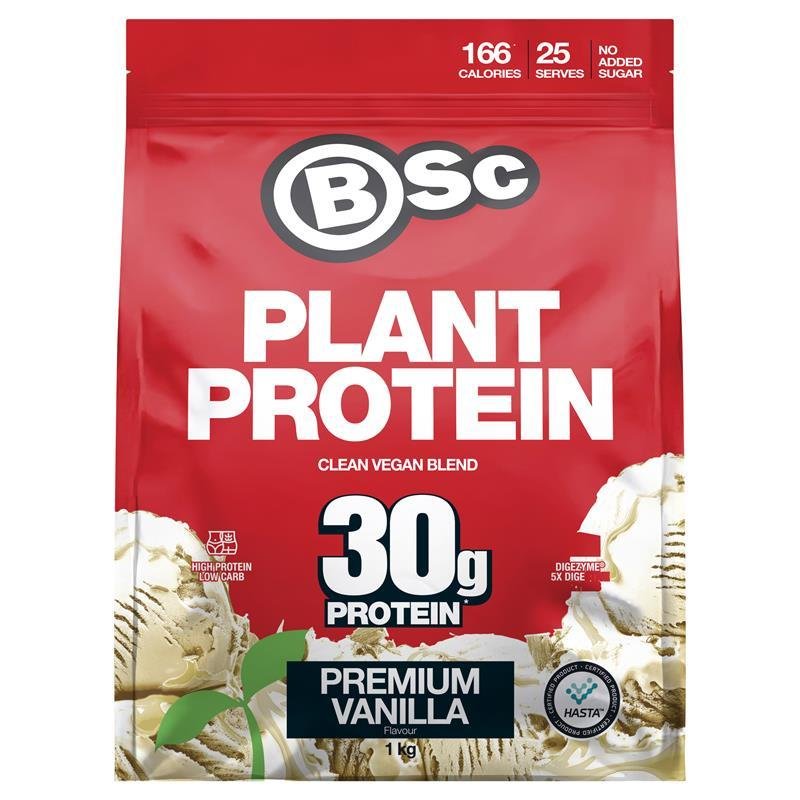 BSc 纯植物蛋白粉 香草味 1kg